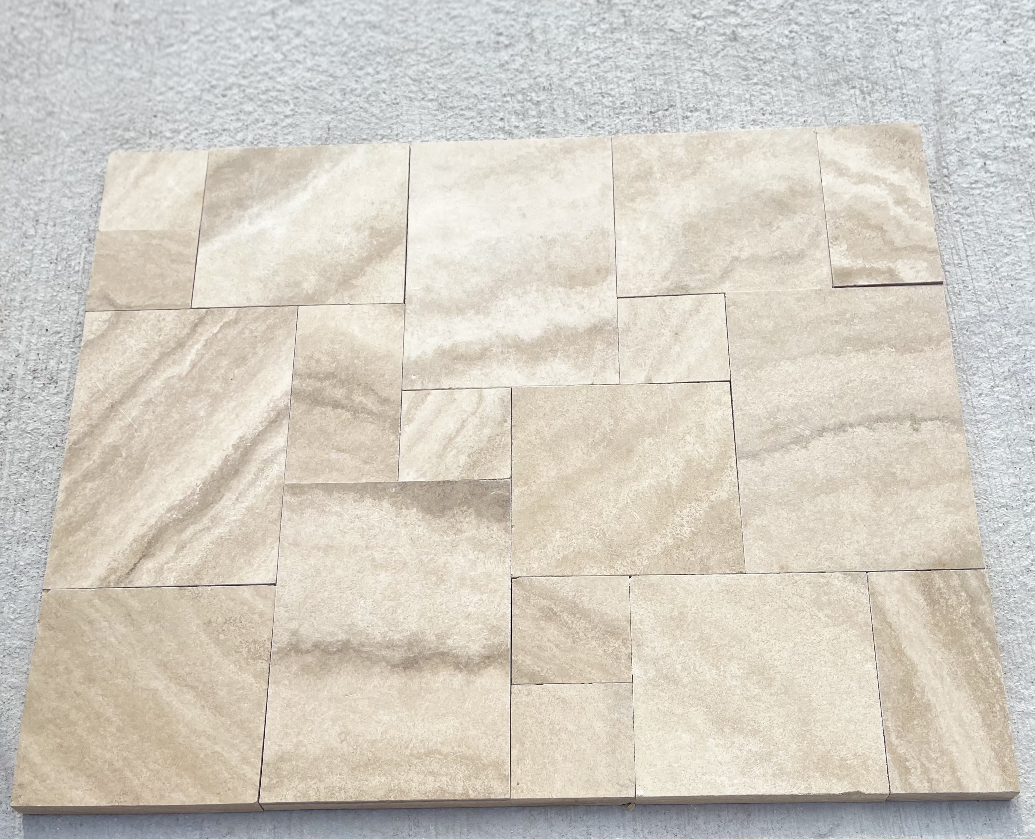 Crosscut travertine